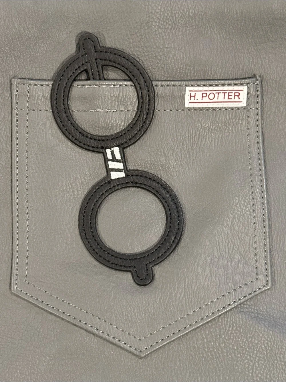 Loungefly Harry Potter Gray Tote Bag Purse Gryffindor Glasses Faux Leather Lined